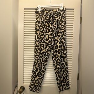 Cheetah print pants